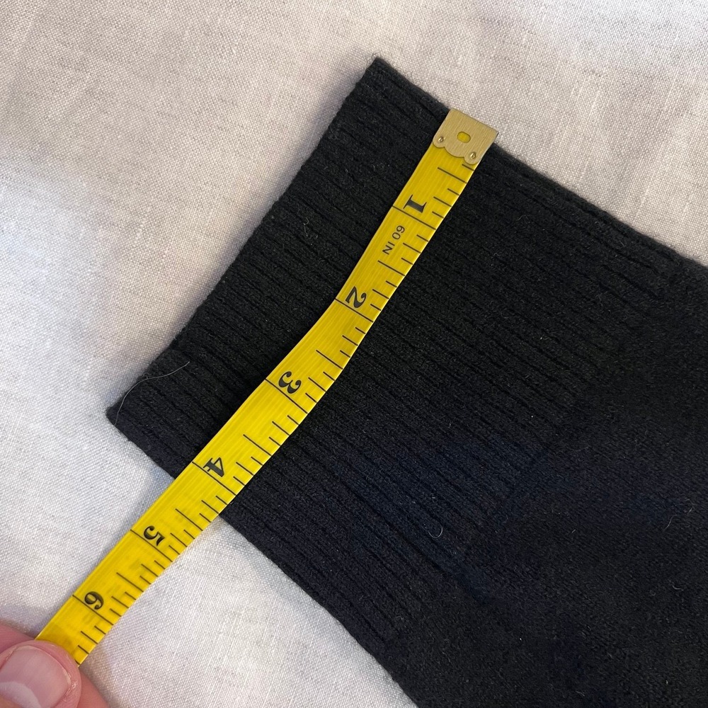 Everlane Cashmere Women Black V-Neck Knit Sweater Long Sleeve Size Small S - Picture 8 of 13
